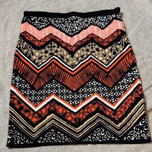 Jealous Tomato Vibrant Chevron Pencil Skirt